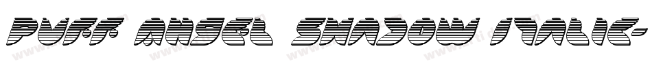 Puff Angel Shadow Italic字体转换